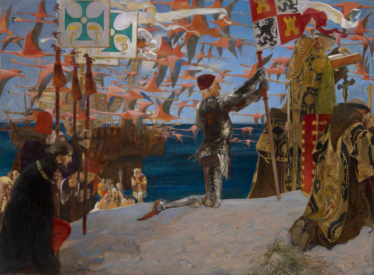 Columbus i den nye verden av Edwin Austin Abbey