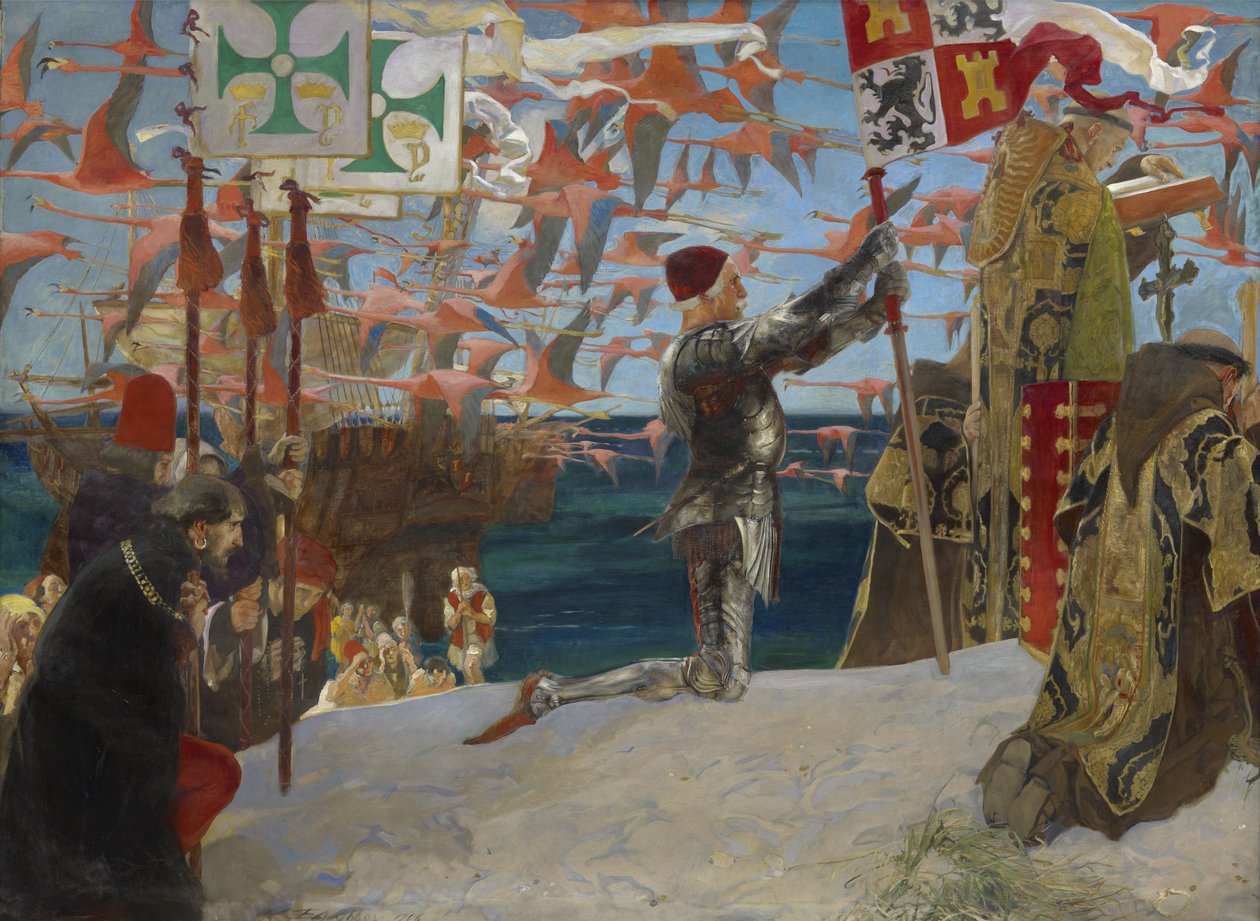 Columbus i den nye verden, 1906 av Edwin Austin Abbey