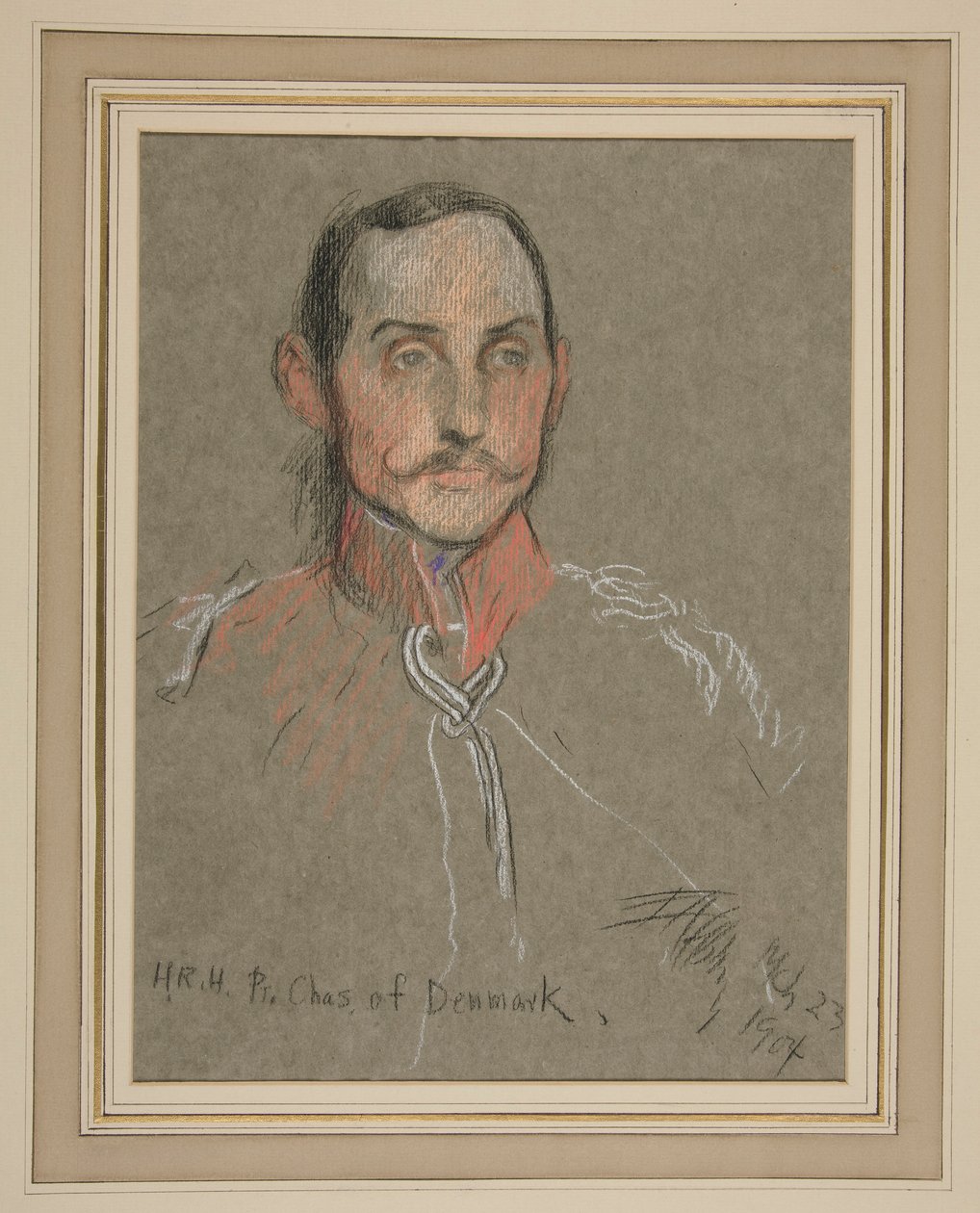 Kroning av Edward VII Portrett: Prins Charles av Danmark av Edwin Austin Abbey