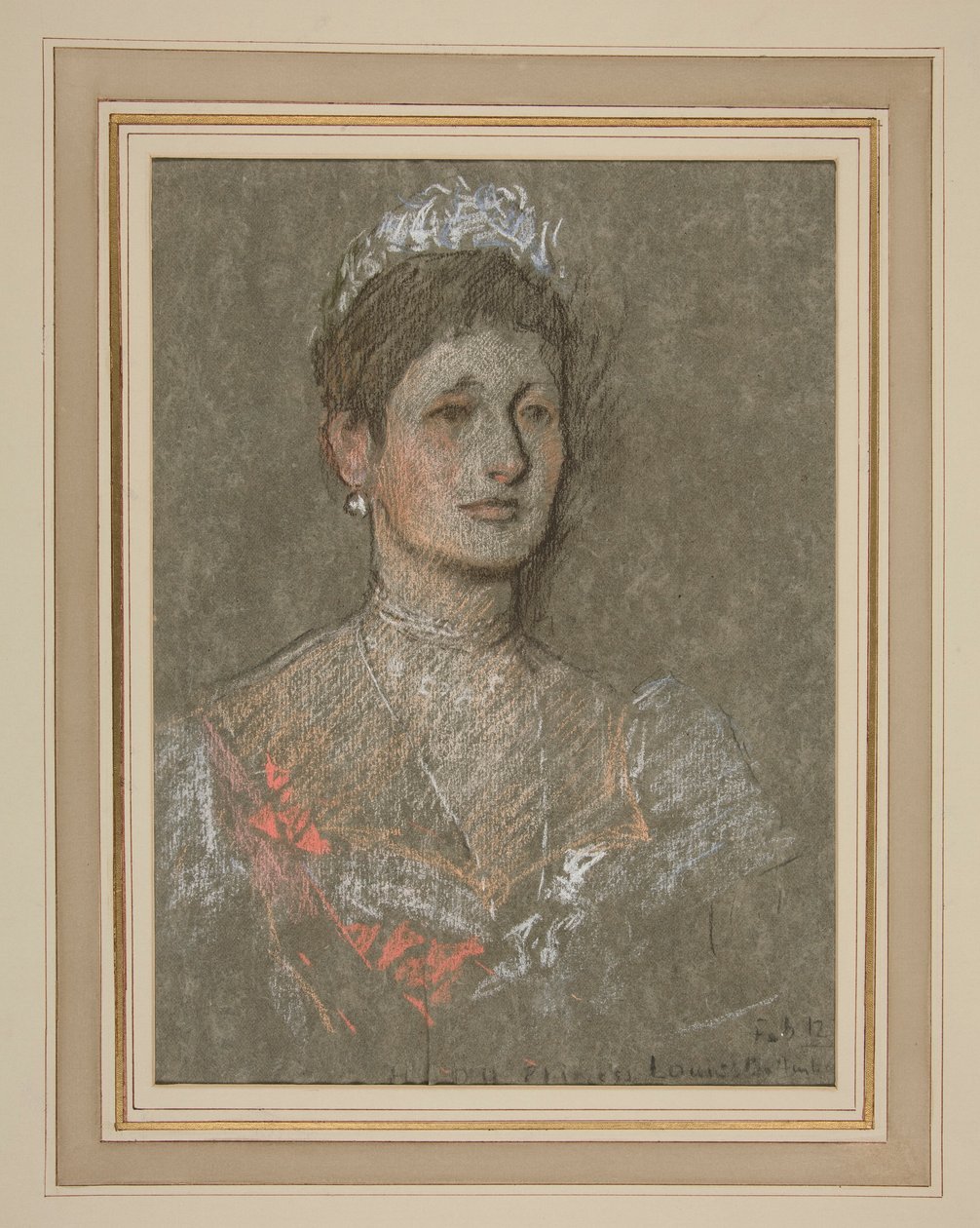 Kroning av Edward VII Portrett: Prinsesse Louise av Battenberg av Edwin Austin Abbey