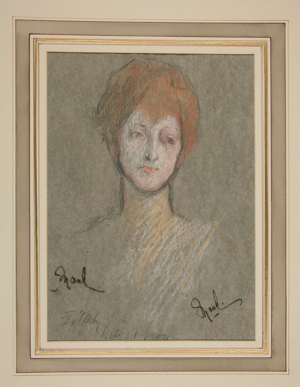 Kroning av Edward VII Portrett: Prinsesse Maud av Storbritannia av Edwin Austin Abbey