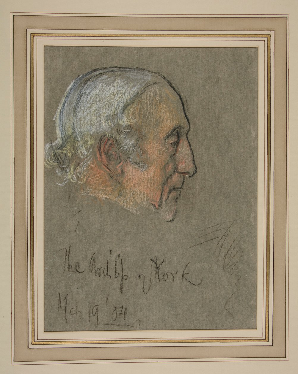 Kroning av Edward VII Portrett: William Dalrymple Maclagan, erkebiskop av Edwin Austin Abbey