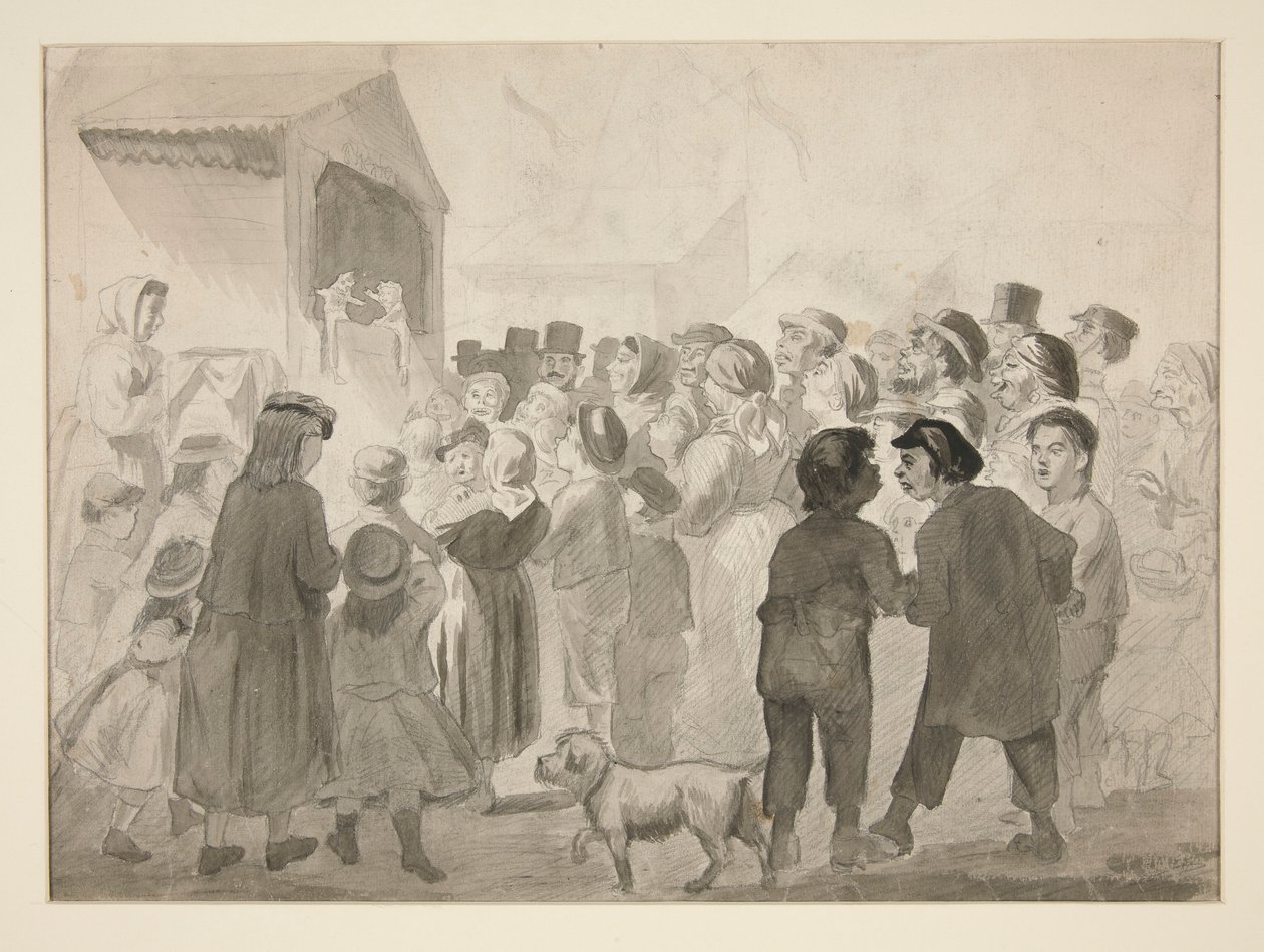 Publikumsscene av Edwin Austin Abbey