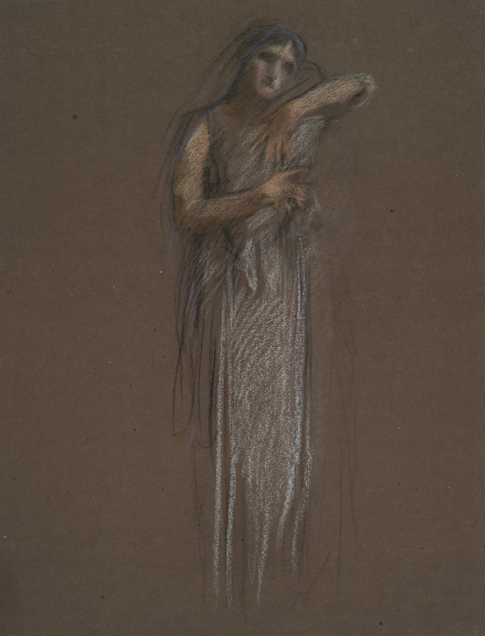 Tidlig studium for av Edwin Austin Abbey