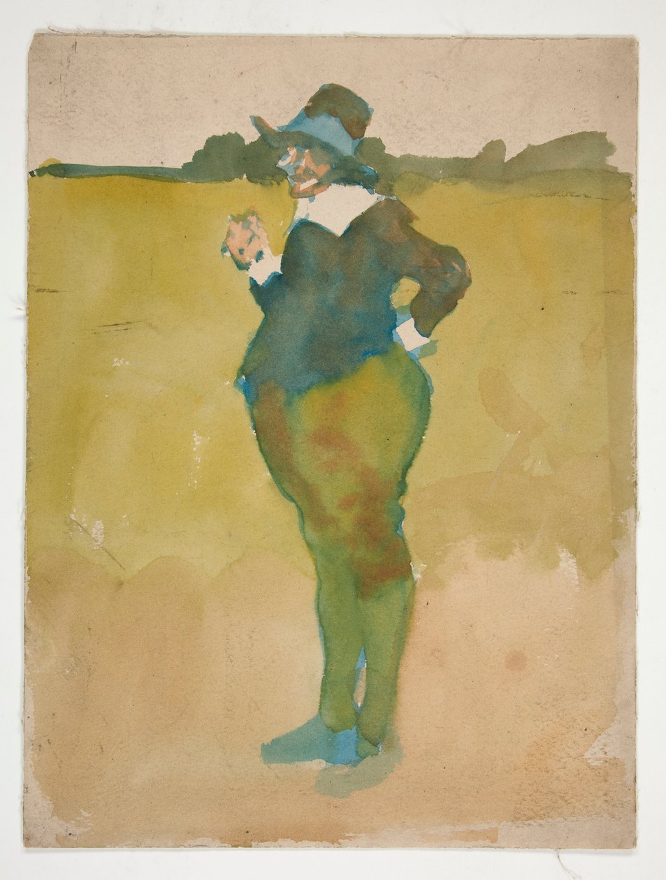 Feit mann i landskapet av Edwin Austin Abbey