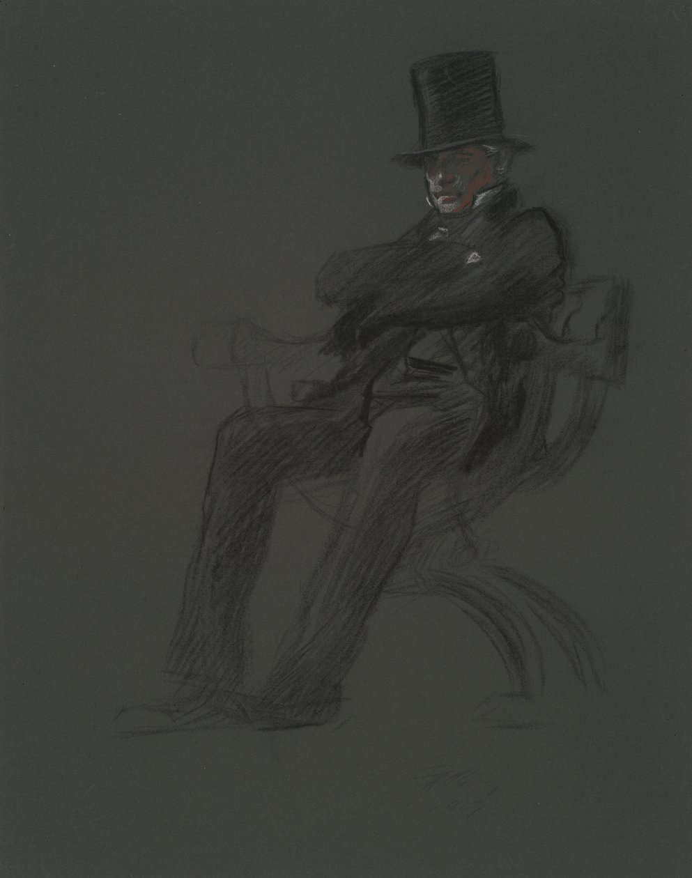 Figurstudie for av Edwin Austin Abbey