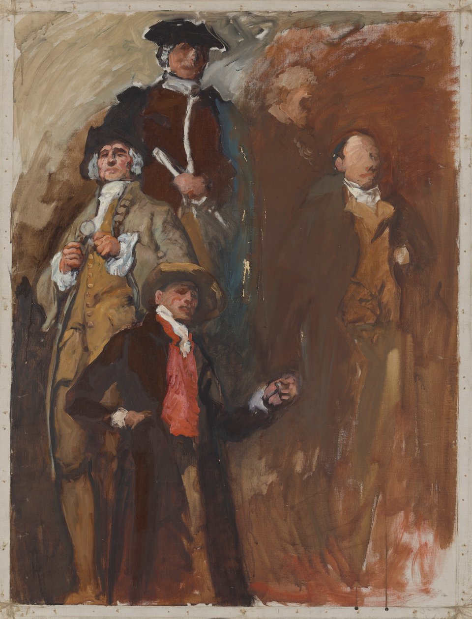 Figurstudie, for The Apotheosis of Pennsylvania, House of Representatives Chamber, Pennsylvania State Capitol, Harrisburg av Edwin Austin Abbey
