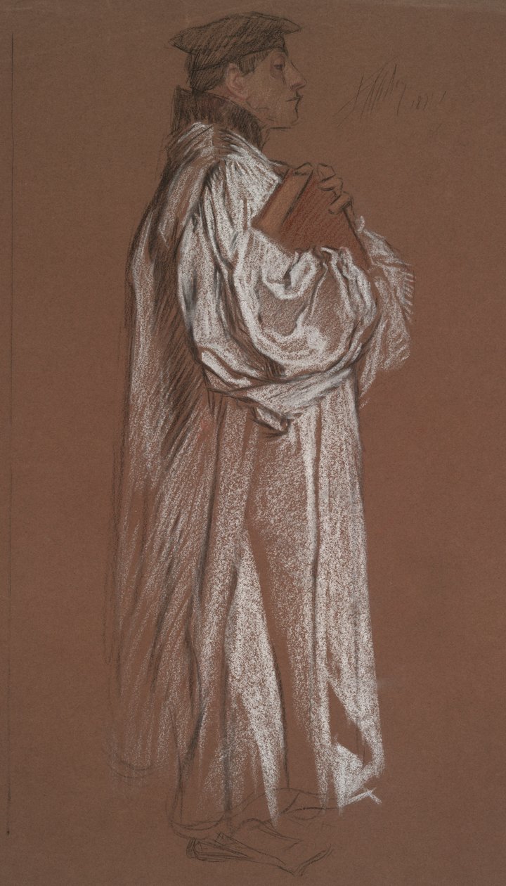 Figur for rettssaken mot Catherine av Edwin Austin Abbey
