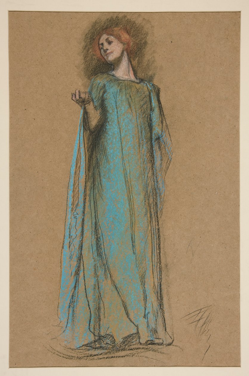 Figurstudie for av Edwin Austin Abbey