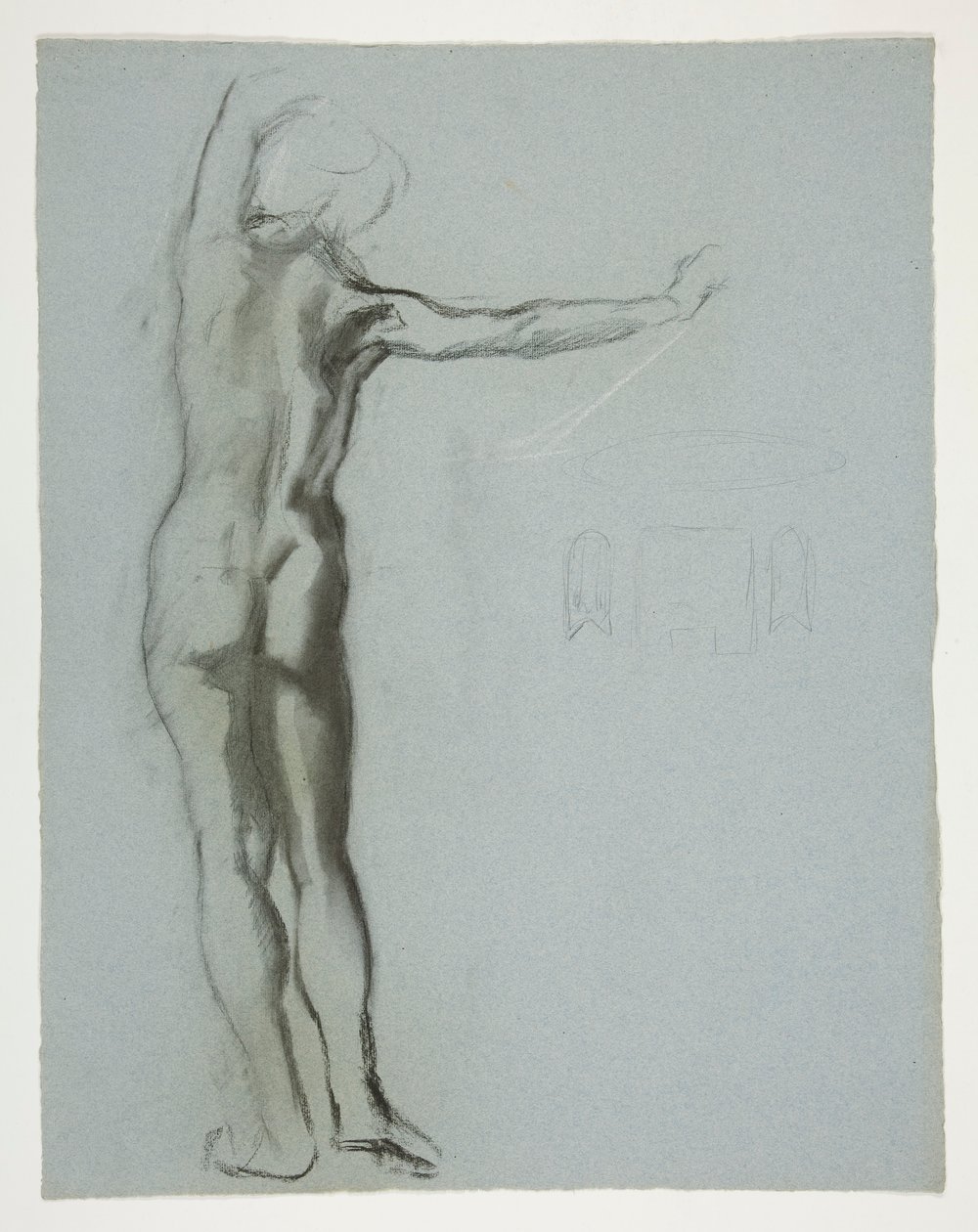 Figurstudie for av Edwin Austin Abbey
