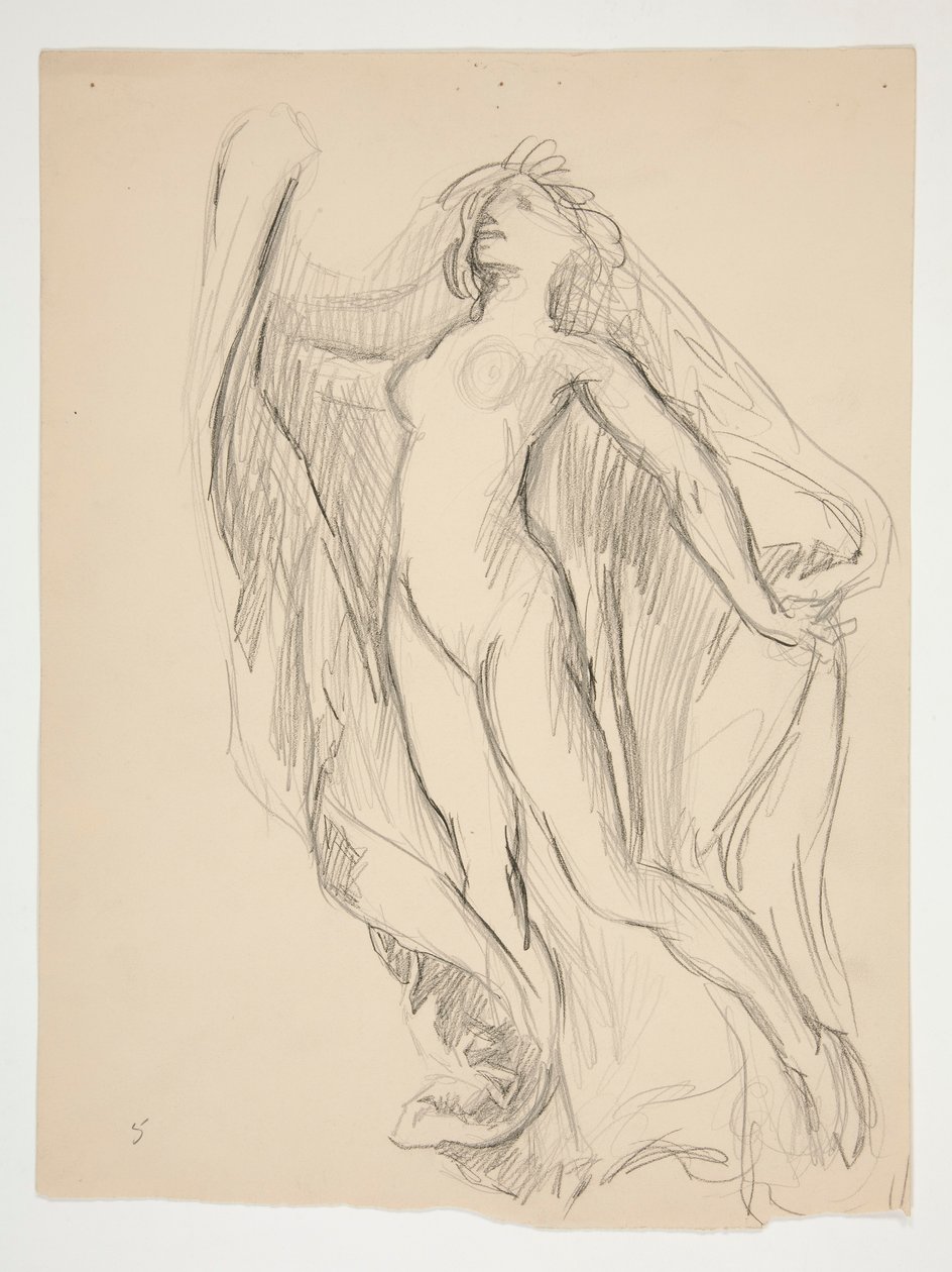 Figurstudie for av Edwin Austin Abbey