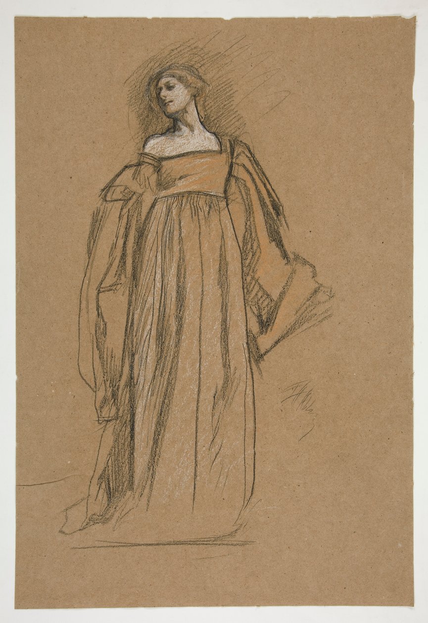 Figurstudie for av Edwin Austin Abbey