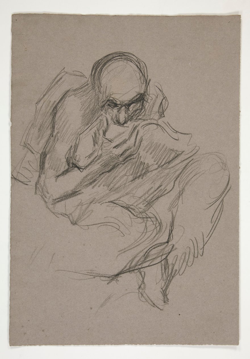 Figurstudie for av Edwin Austin Abbey