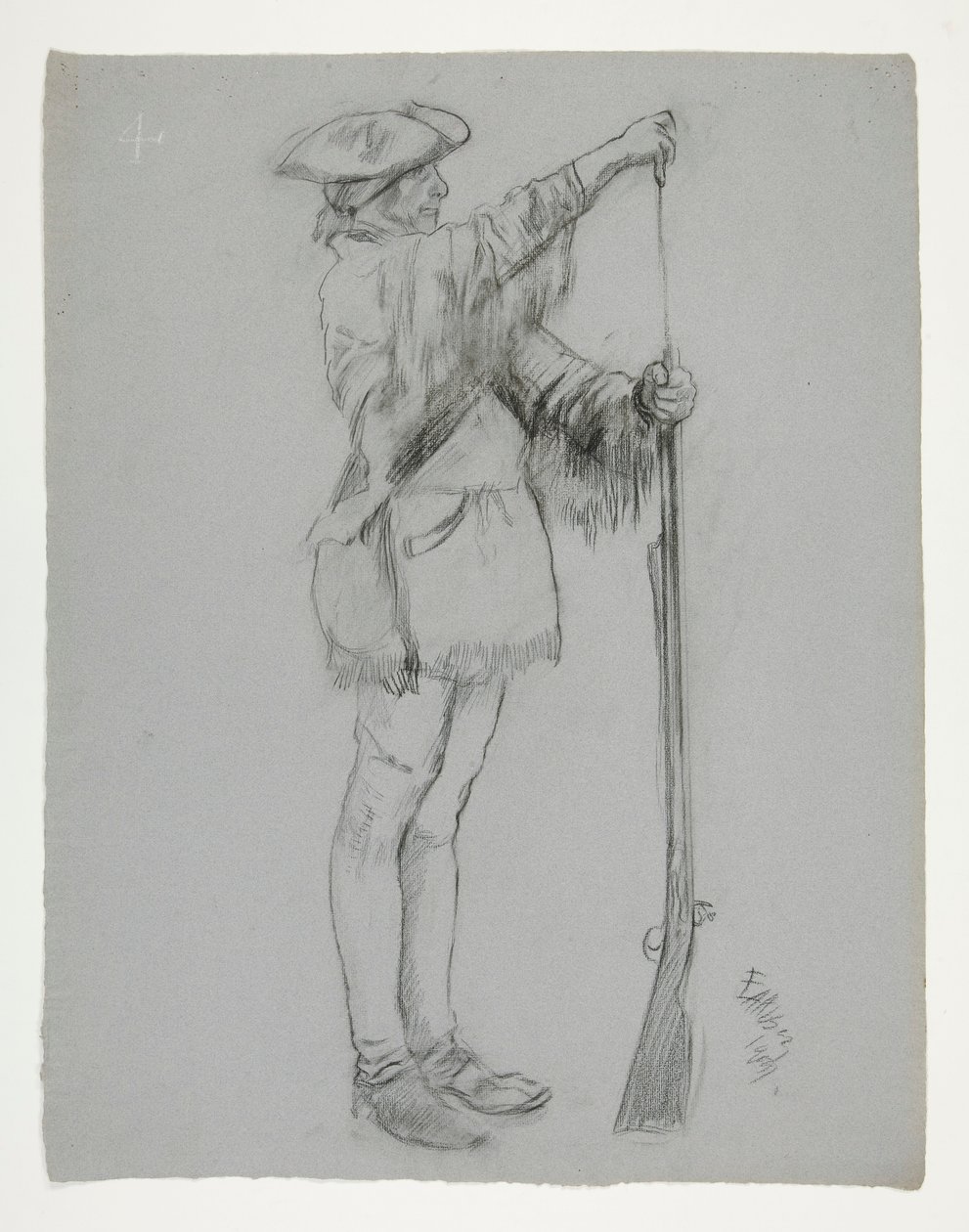 Figurstudie for av Edwin Austin Abbey