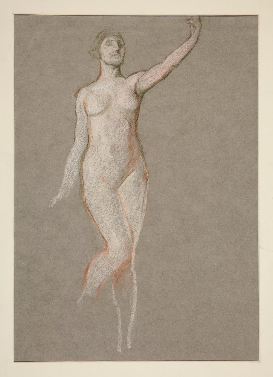 Figurstudie for av Edwin Austin Abbey