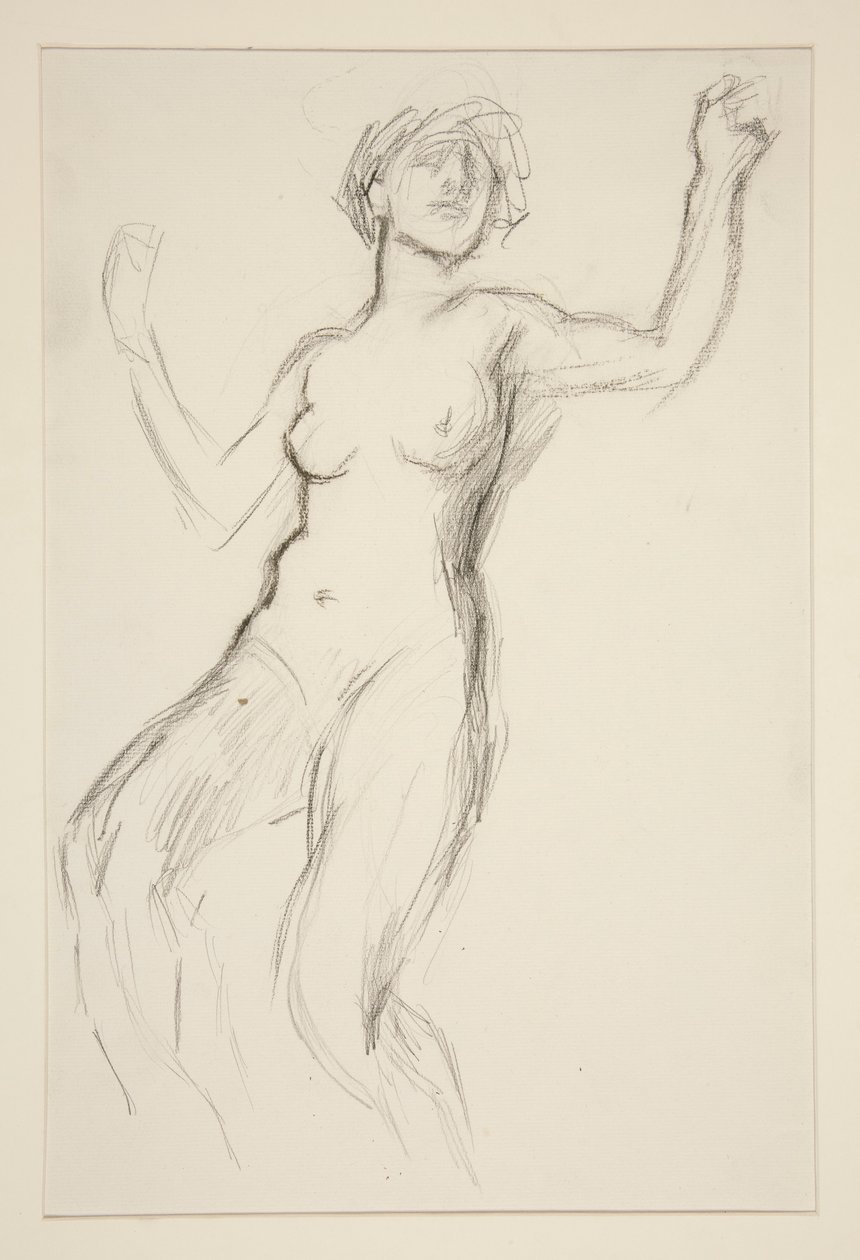 Figurstudie for av Edwin Austin Abbey