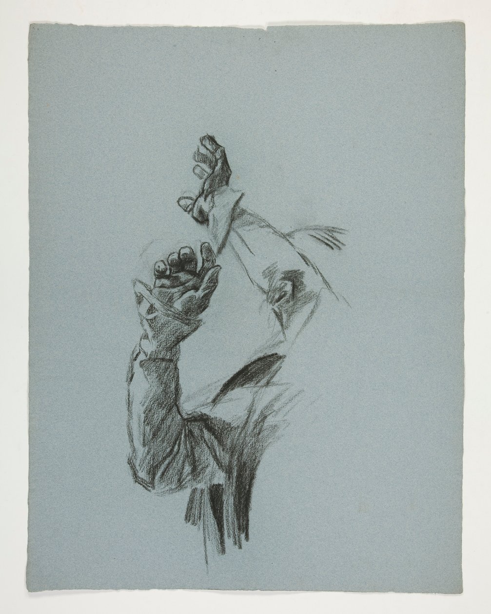 Figurstudie for kong Arthur av Edwin Austin Abbey
