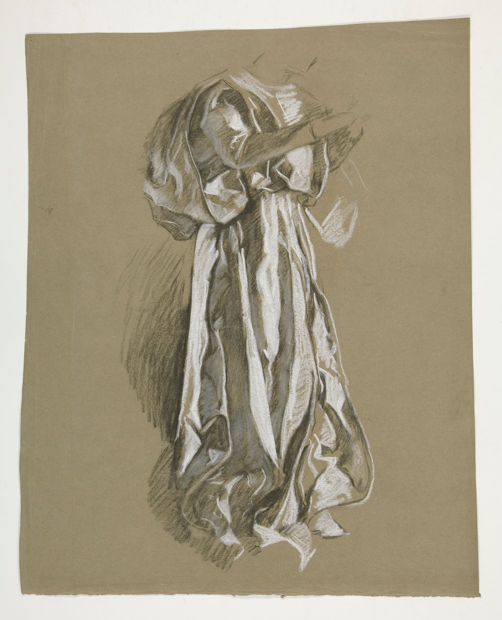 Figurstudie for Infant Galahad, fra The Quest of the Holy Grail (det første av en serie på femten veggmalerier for Boston Public Library, fullført i 1901) av Edwin Austin Abbey