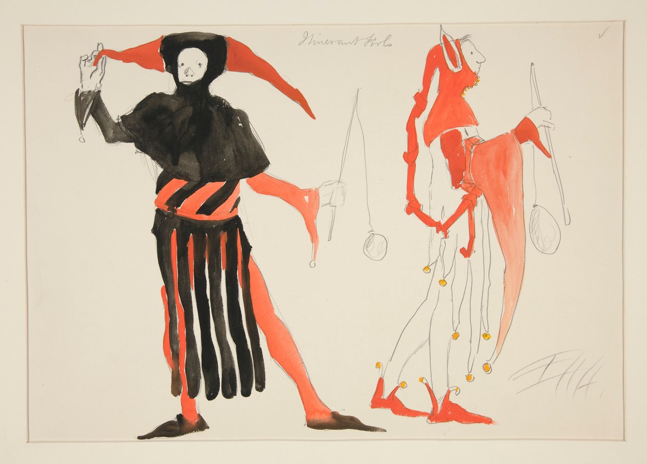 Fools, kostymeskisse for Henry Irving av Edwin Austin Abbey