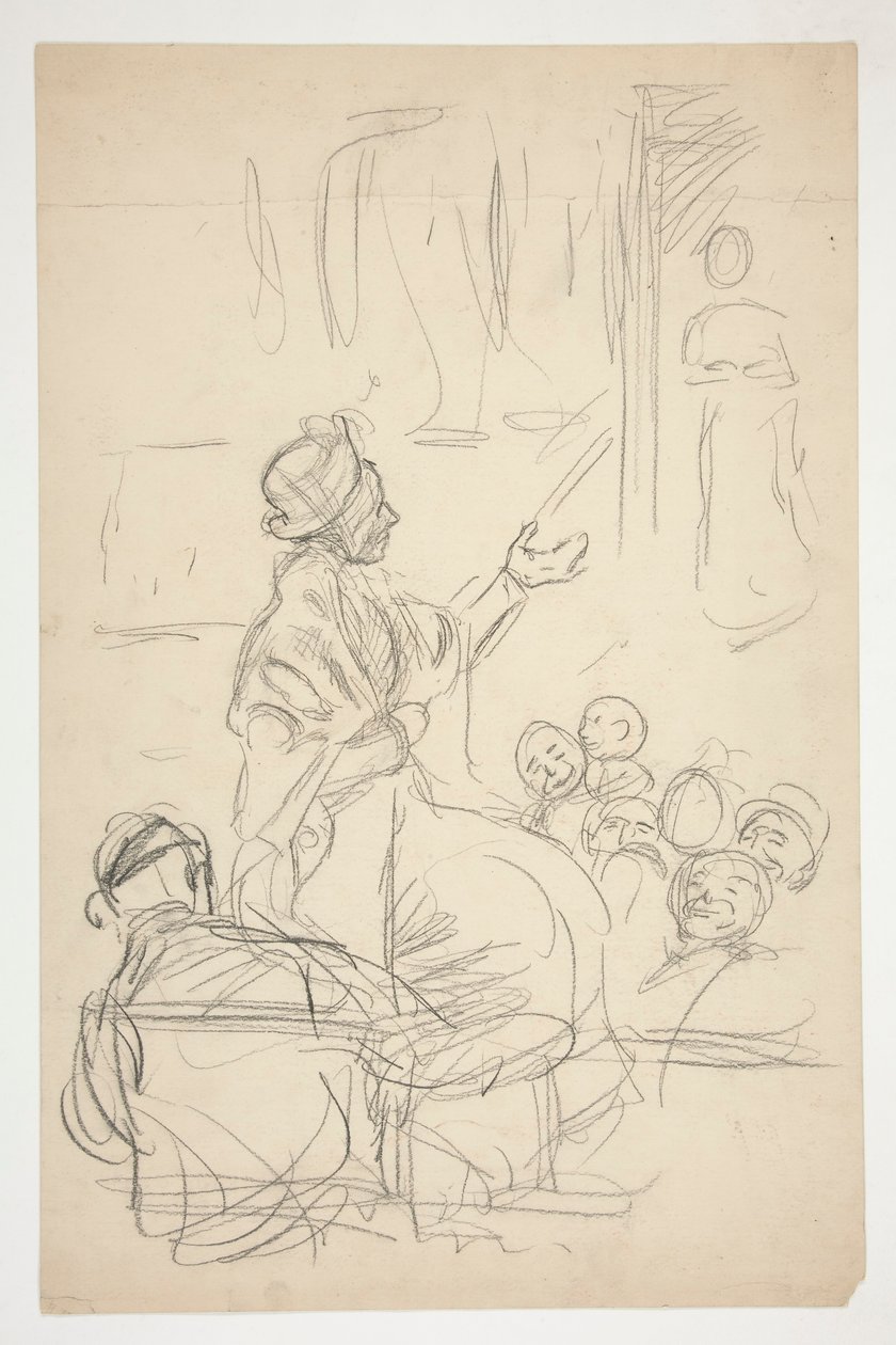 Gruppe med figurer - (uidentifisert illustrasjon) ( av Edwin Austin Abbey
