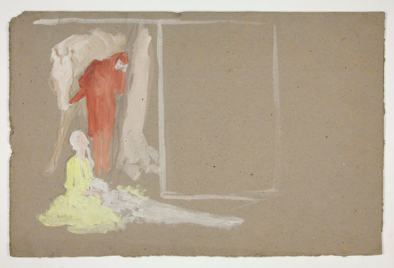 Gruppe med figurer - (uidentifisert illustrasjon) av Edwin Austin Abbey