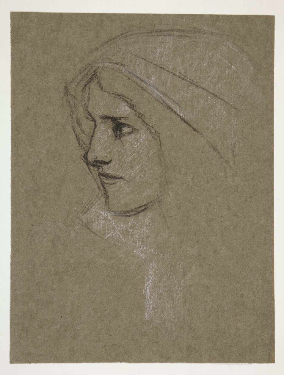 Head of Cordelia, fra King Lear av Edwin Austin Abbey