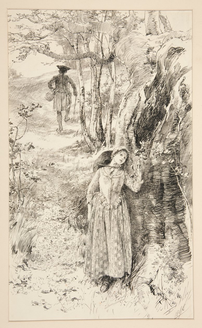 Illustrasjon for av Edwin Austin Abbey