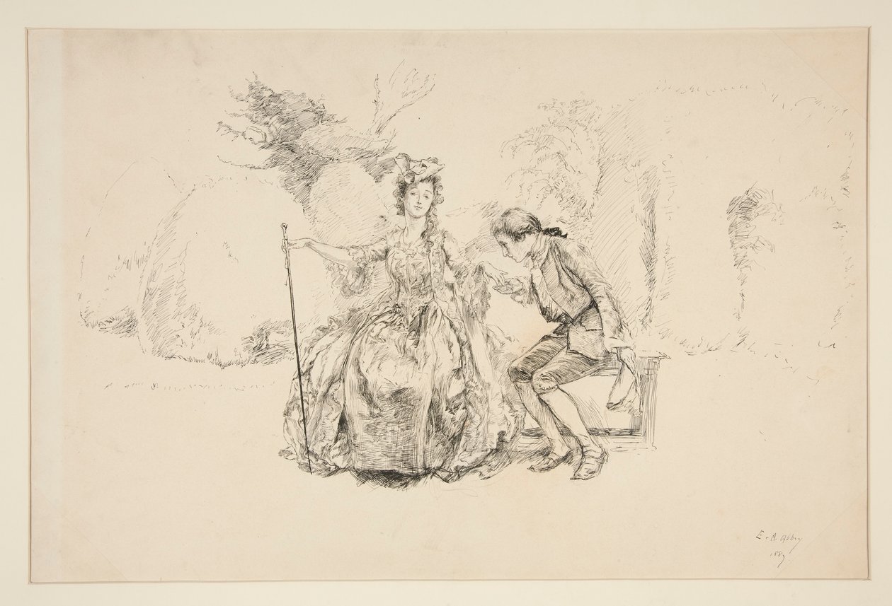 Illustrasjon for av Edwin Austin Abbey
