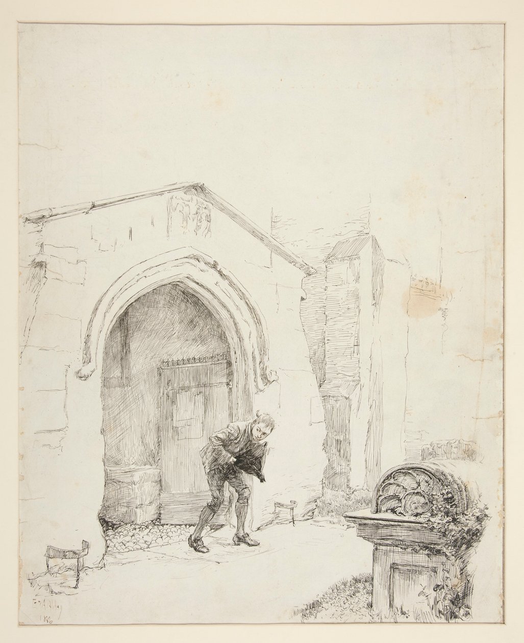 Illustrasjon for av Edwin Austin Abbey