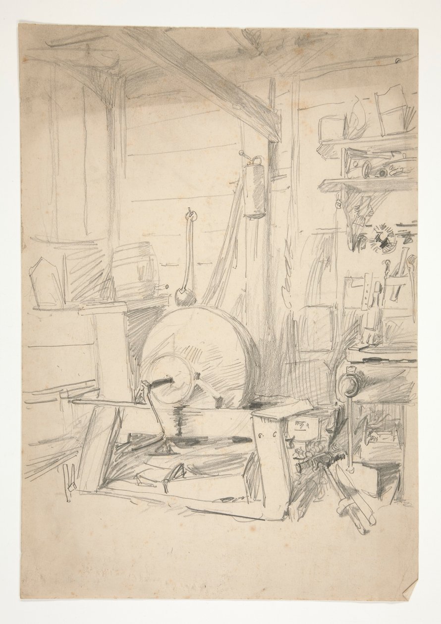 Interiørstudie av Edwin Austin Abbey