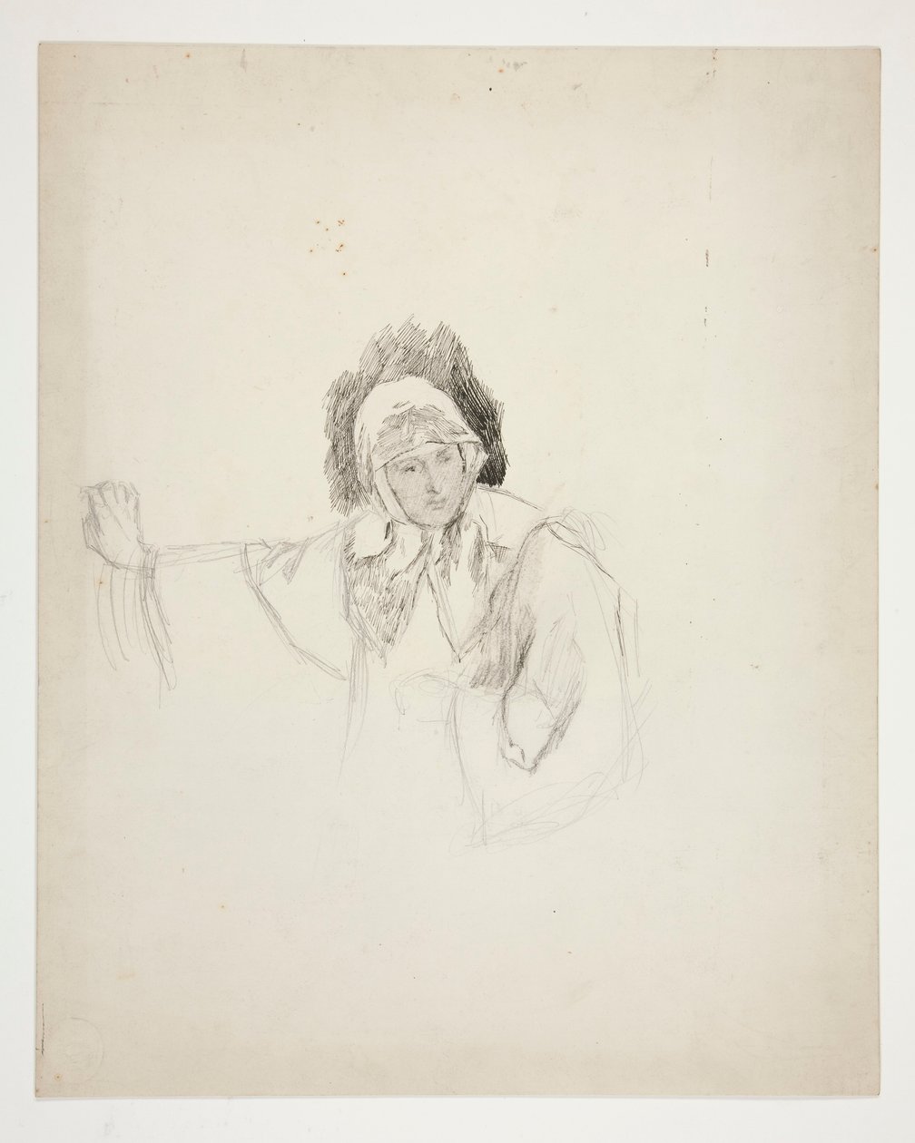 Isabella ved Nonneklostret (studie for .1103), Akt I, Scene V, Mål for Mål av Edwin Austin Abbey
