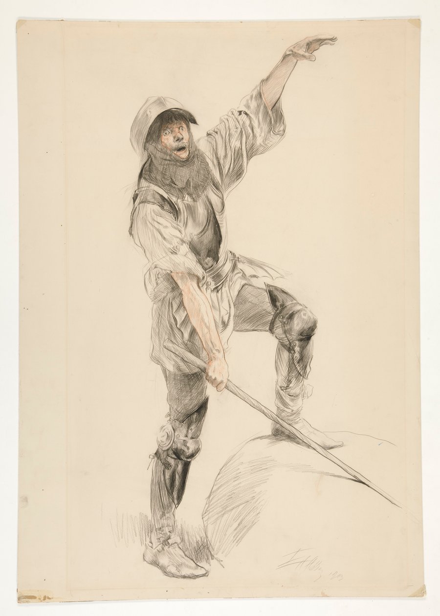 Jack Cade, kong Henry VI, del II (IV.6) av Edwin Austin Abbey