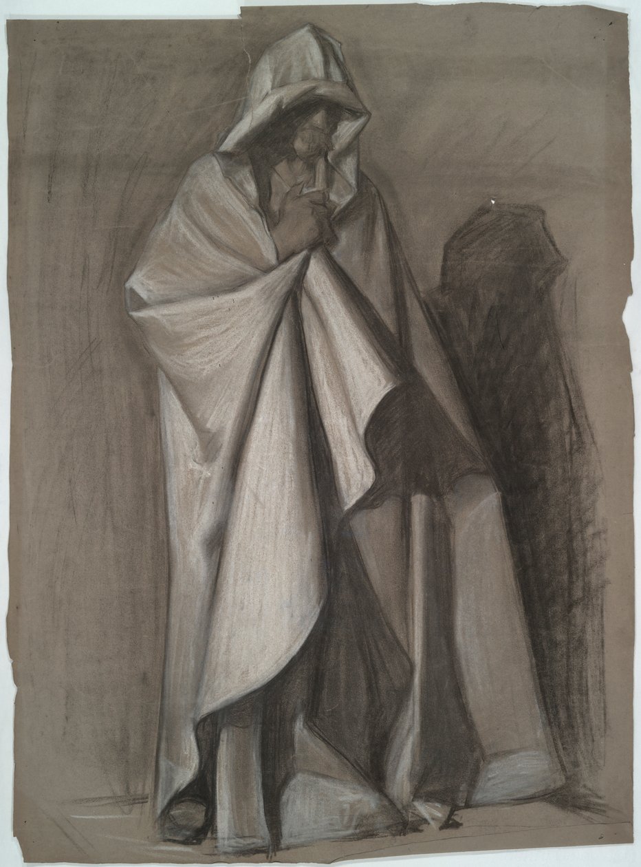 Josef av Arimathea, Figurstudie for av Edwin Austin Abbey