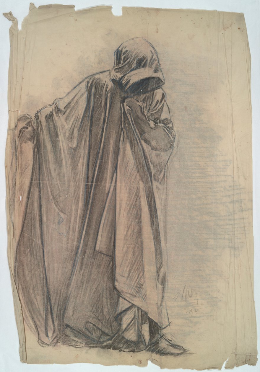 Josef av Arimathea, Figurstudie for av Edwin Austin Abbey