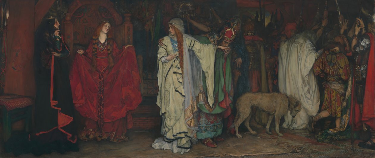 Kong Lear, akt I, scene I, 1898. av Edwin Austin Abbey