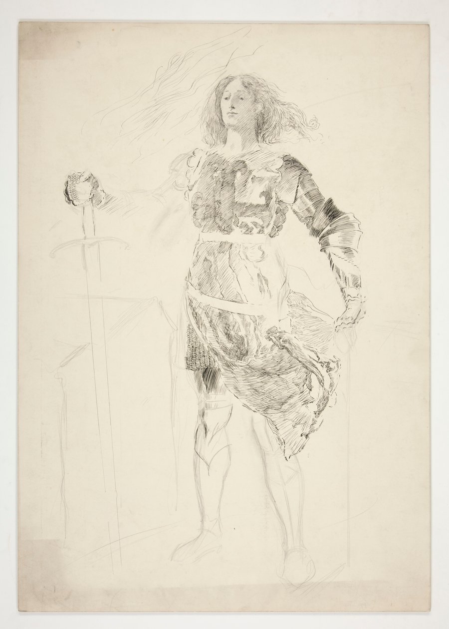 La Pucelle (studie for .1181) - akt III, scene II, kong Henrik VI (del I) av Edwin Austin Abbey