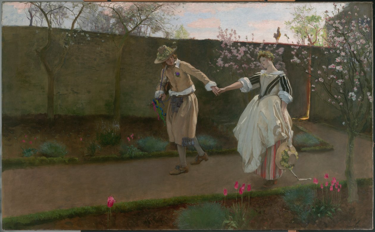 1. mai-morgen av Edwin Austin Abbey