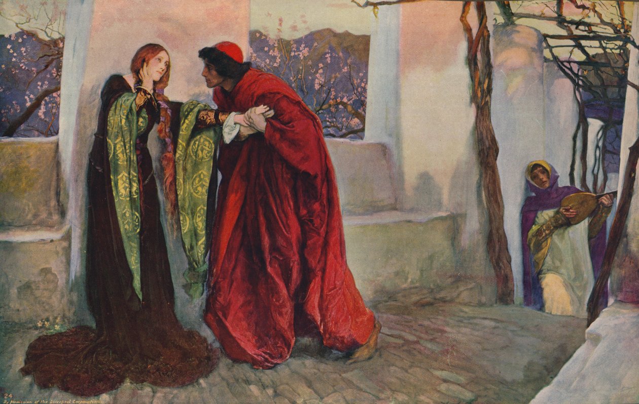 O Mistress Mine, Where Are You Roaming, 1899, c1915 av Edwin Austin Abbey