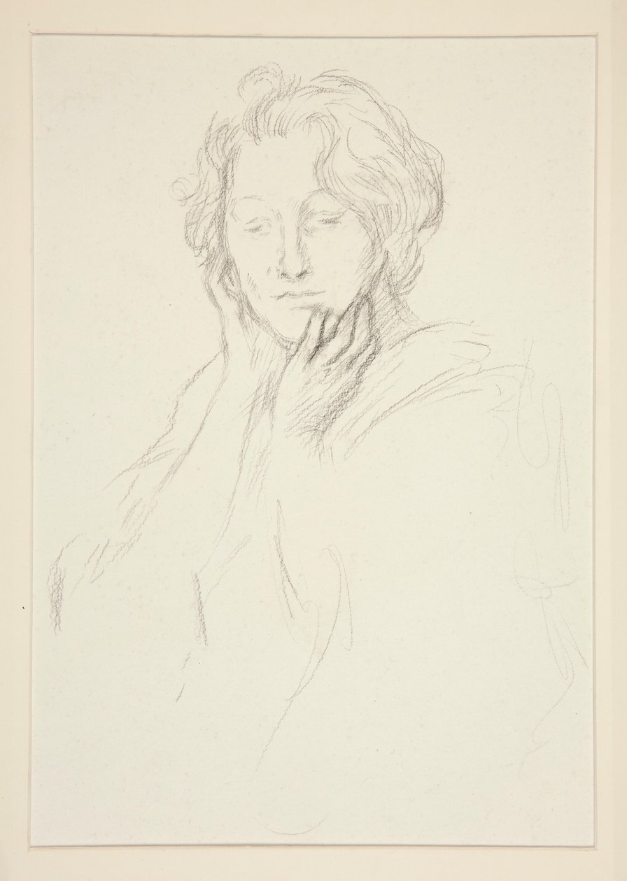 Portrett av Mrs. Abbey av Edwin Austin Abbey