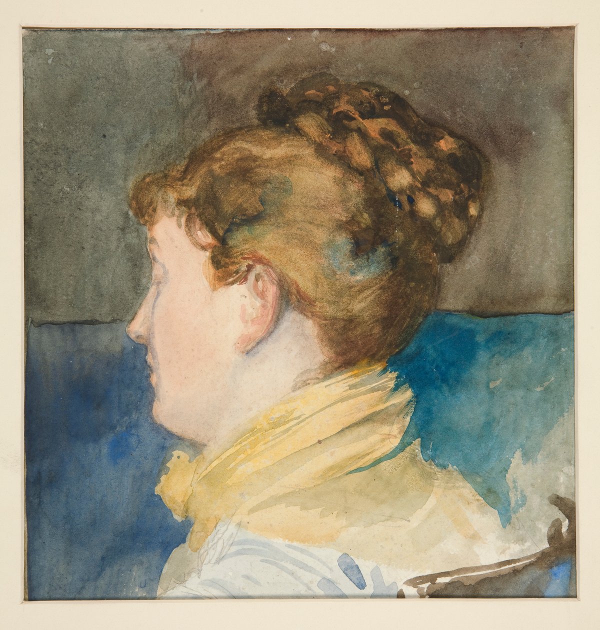 Portrett av Mrs. Abbey av Edwin Austin Abbey