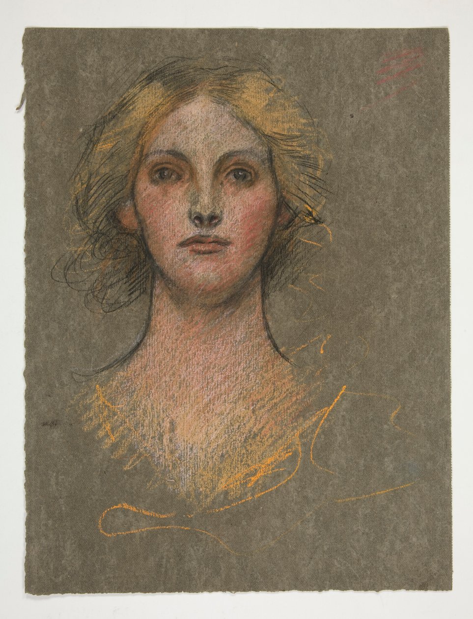Portrett av en ung kvinne av Edwin Austin Abbey