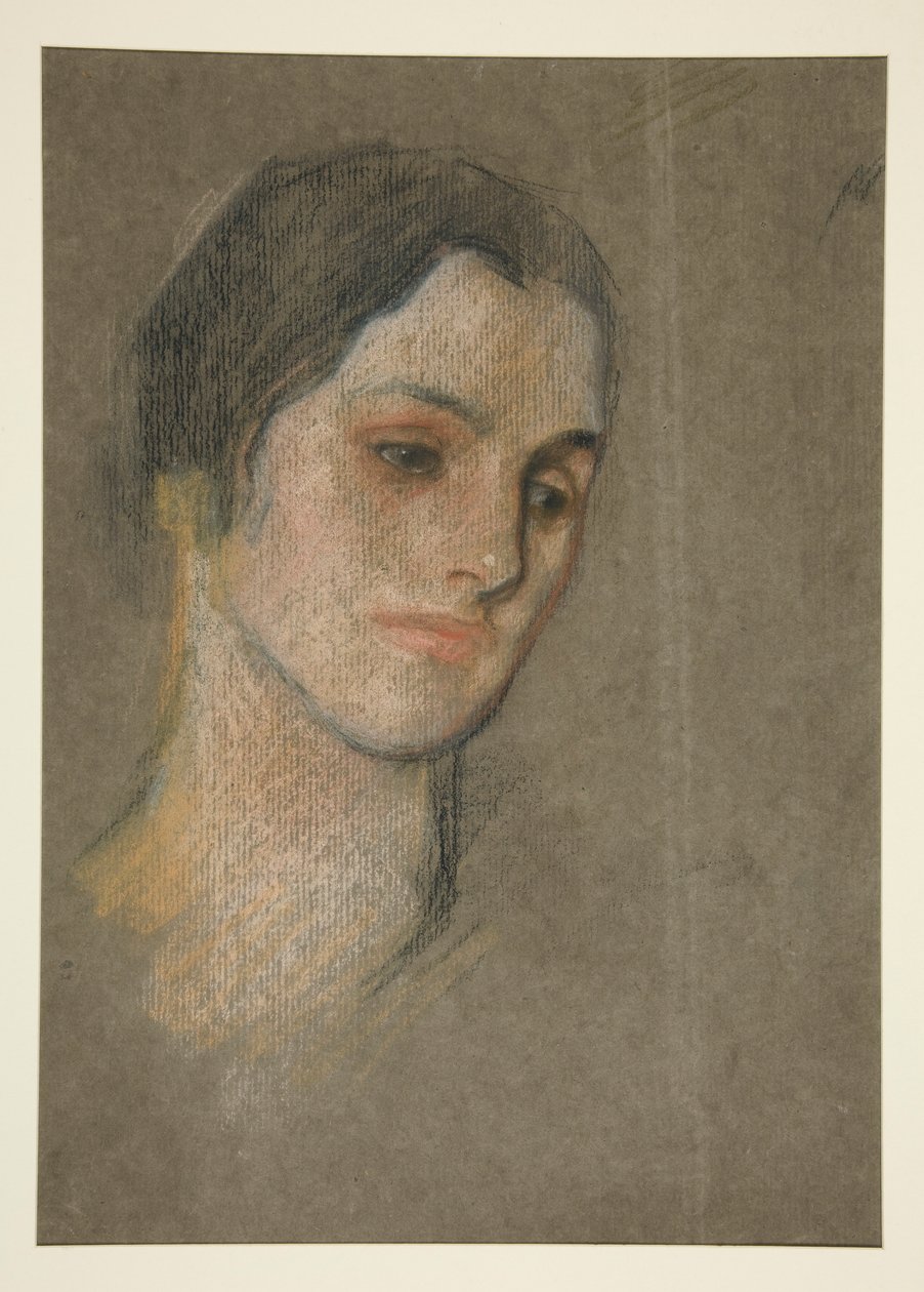 Portrett av en uidentifisert kvinne av Edwin Austin Abbey