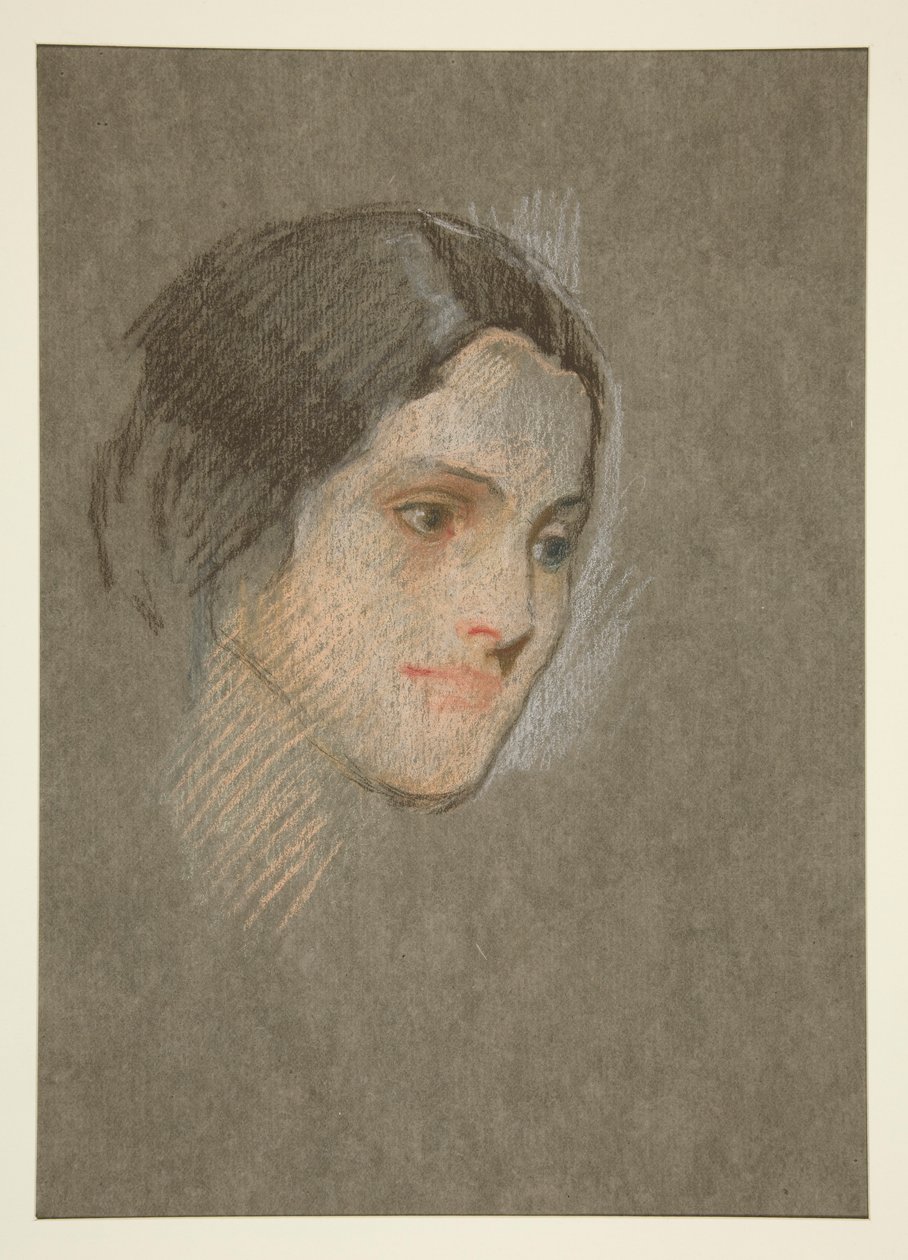 Portrett av en uidentifisert kvinne av Edwin Austin Abbey