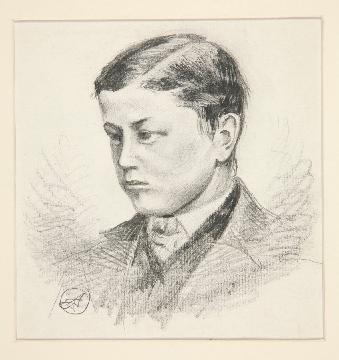 Portrett av en uidentifisert ung gutt av Edwin Austin Abbey