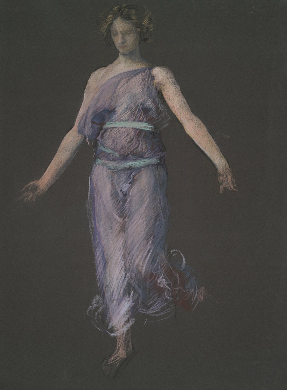 Mulig figurstudie for av Edwin Austin Abbey