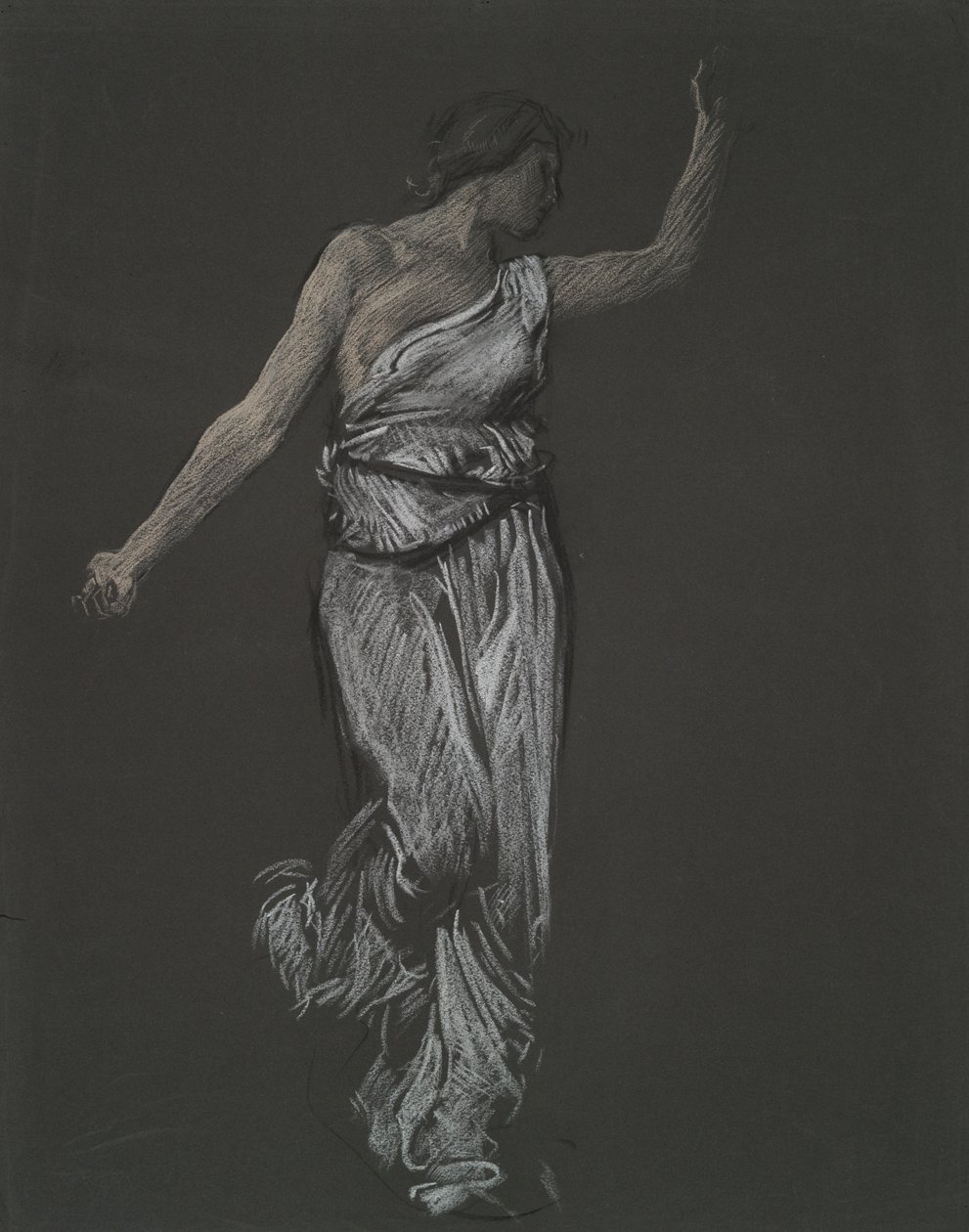 Mulig figurstudie for av Edwin Austin Abbey