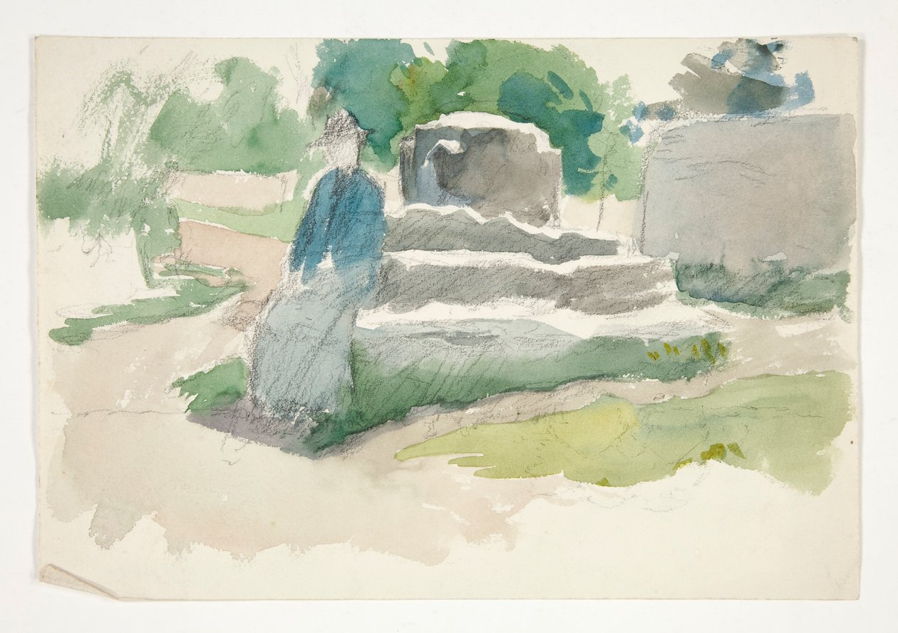Skisse for av Edwin Austin Abbey