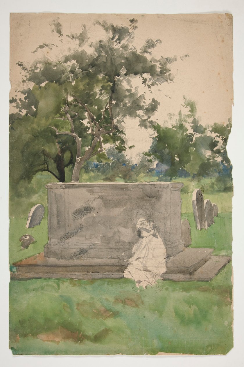 Skisse for av Edwin Austin Abbey