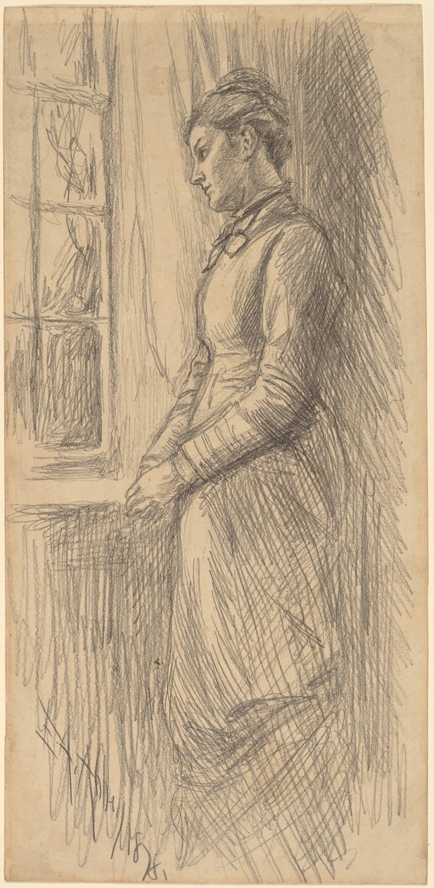 Ensomhet: Frøken Vesta Rollinstall av Edwin Austin Abbey