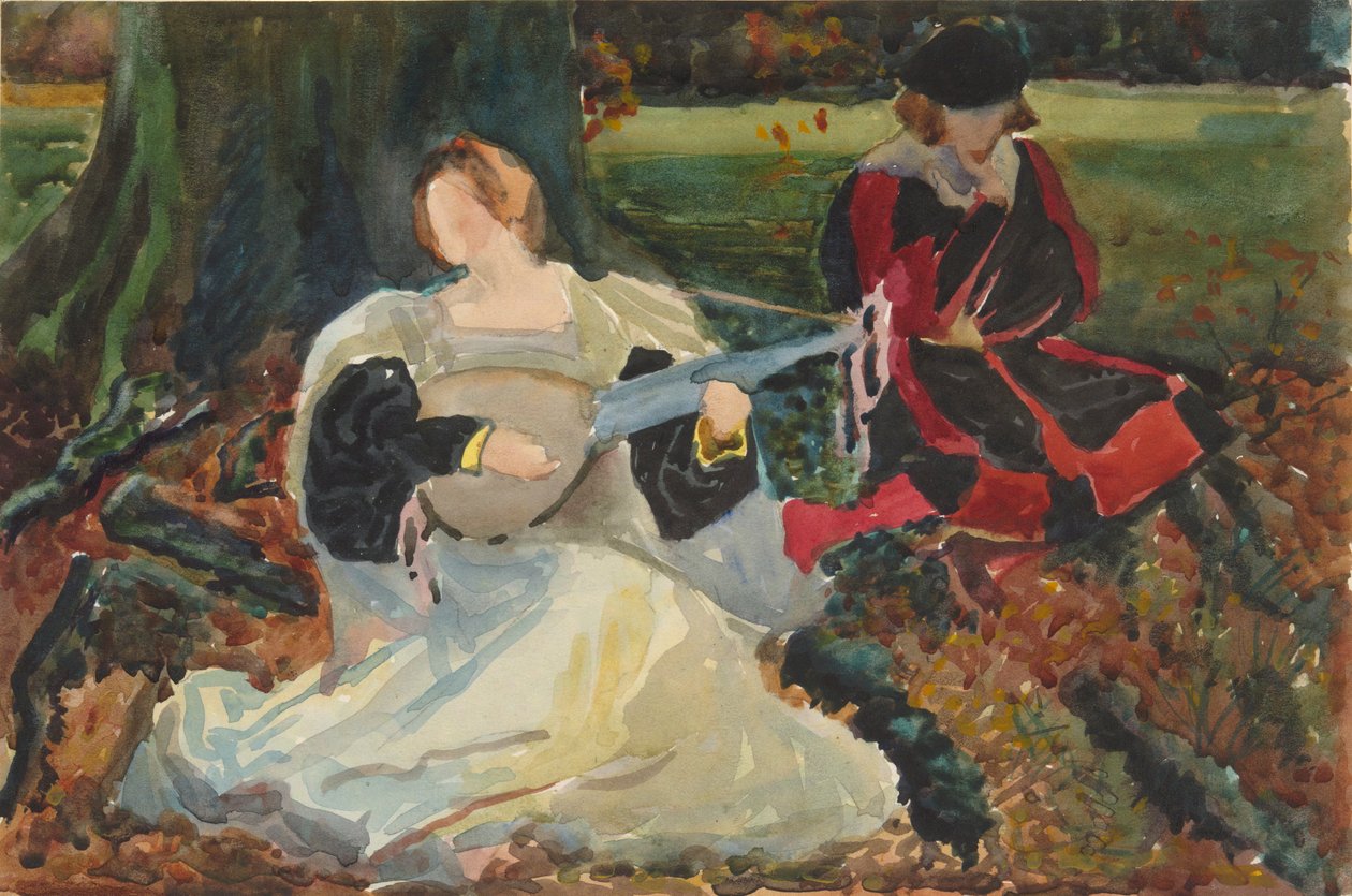 Studier for av Edwin Austin Abbey